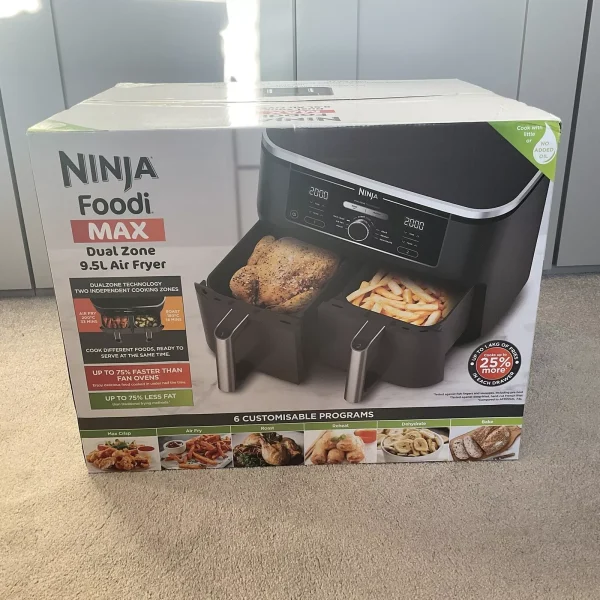 Ninja Foodi Max Dual Zone 9.5L Air Fryer AF400UK Brand New Unopened